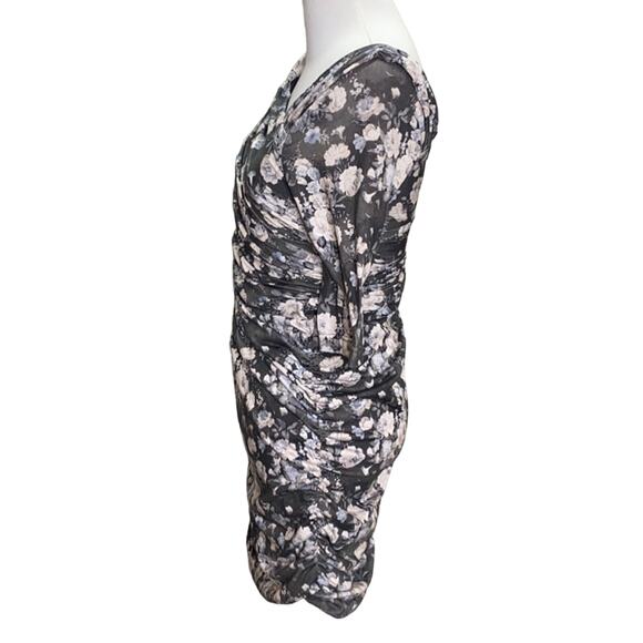 Rare London Wrap Asymmetrical Floral Roses Dress 6 - Picture 3 of 8
